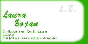 laura bojan business card